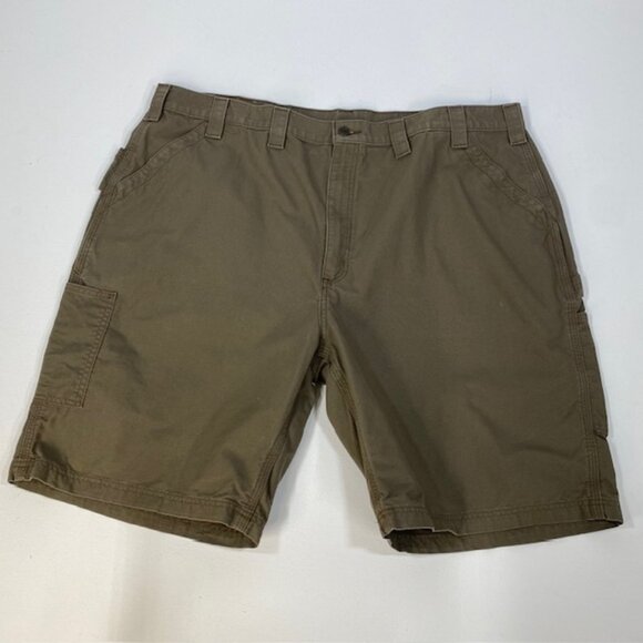 Carhartt Men's Carpenter Workwear Shorts Size 44‎ Waist Original Fit Olive Green - Picture 1 of 10